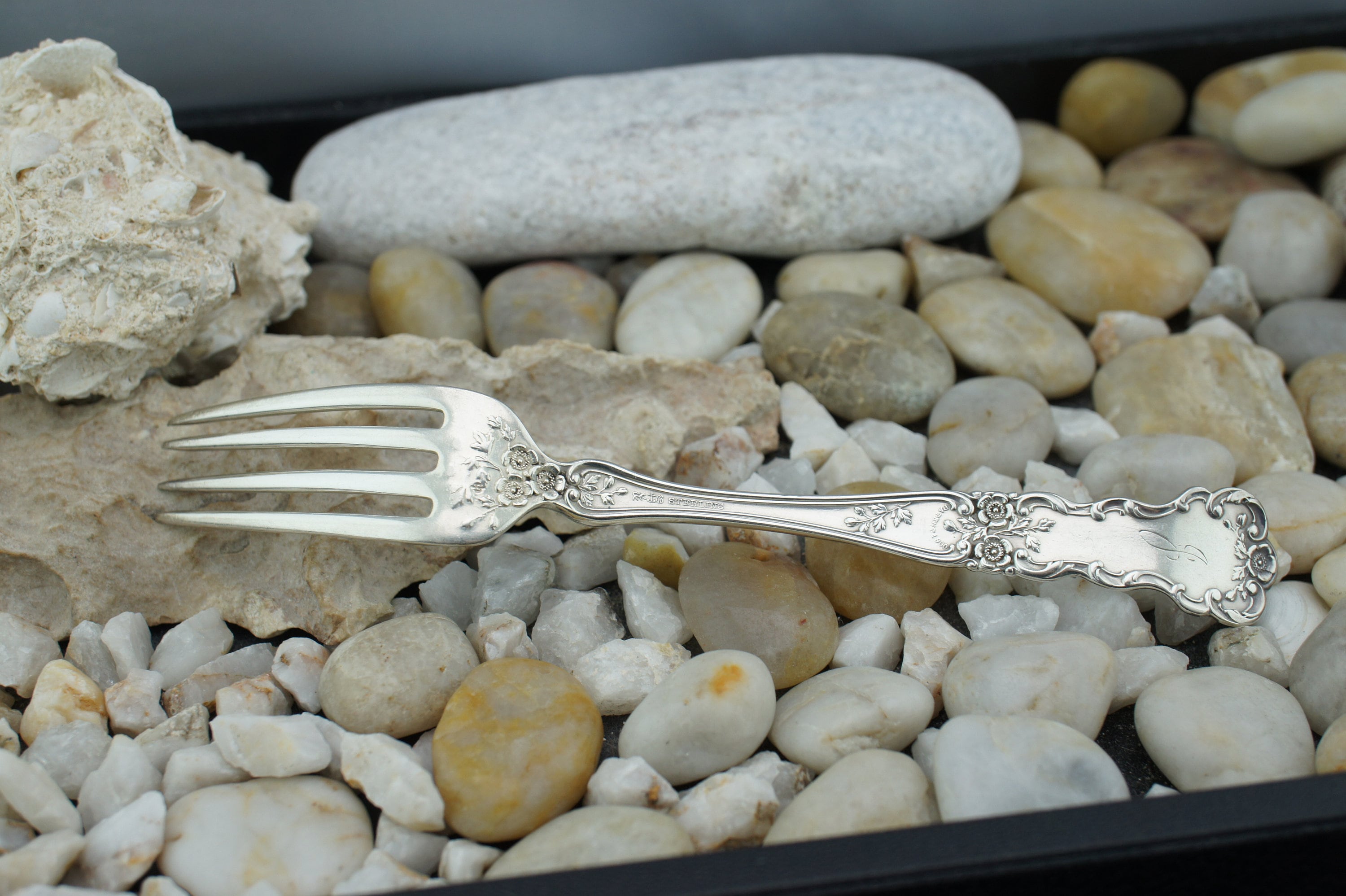 GORHAM ヴィンテージ スターリングシルバー フォーク Gorham 925 ヴィンテージ スターリングシルバー サービングフォーク