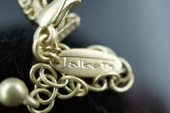Talbots Vintage Art Deco Choker Necklace Chain Rh… - image 6
