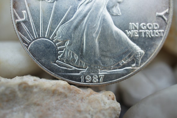 1987 American Eagle Proof Coin Sterling Silver One 1 Dollar