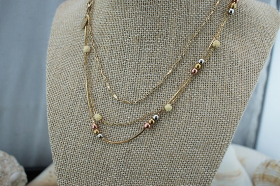 Vintage Choker Necklace Necklaces Chains Gold Ton… - image 1