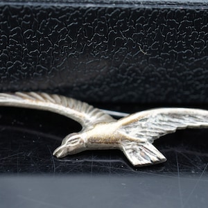 Sterling Silver Seagull Pin  Mexico Silver Sea Gull Brooch  Gargle bird pins  Mexican jewelry  Vintage  Circa  Modernist Deco Art st974