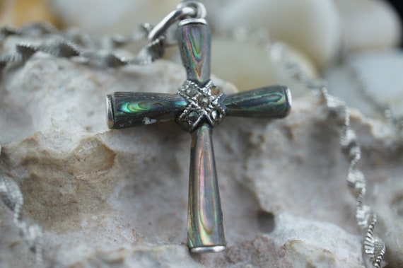 .925 Dyadema necklace cross 925 Italy Vintage アクセサリー Italy and Tiny Simple Necklace, Cross Horizontal アクセサリー