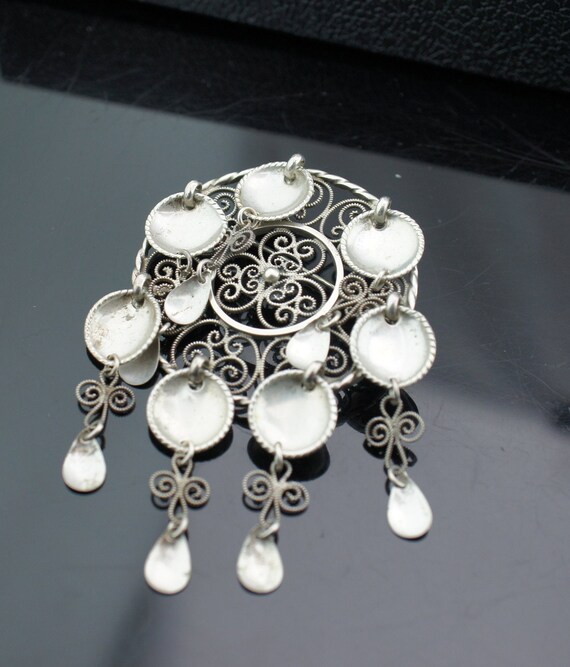 Vintage Norway Silver Brooch Marking J 830 Handmade Art Deco Vintage Norway Silver Brooch Marking J 830 Handmade Art Deco