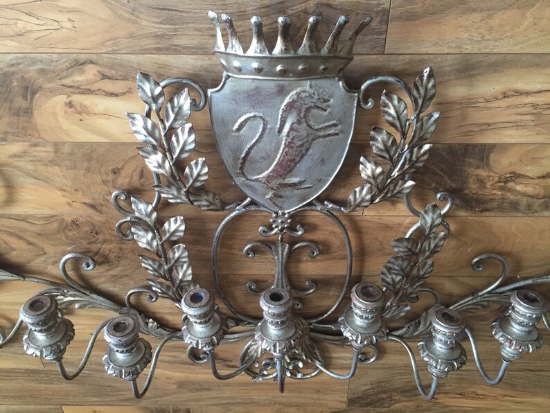 Victorian Style Vintage Candle Holder Wall Mounted 9 Candle Etsy