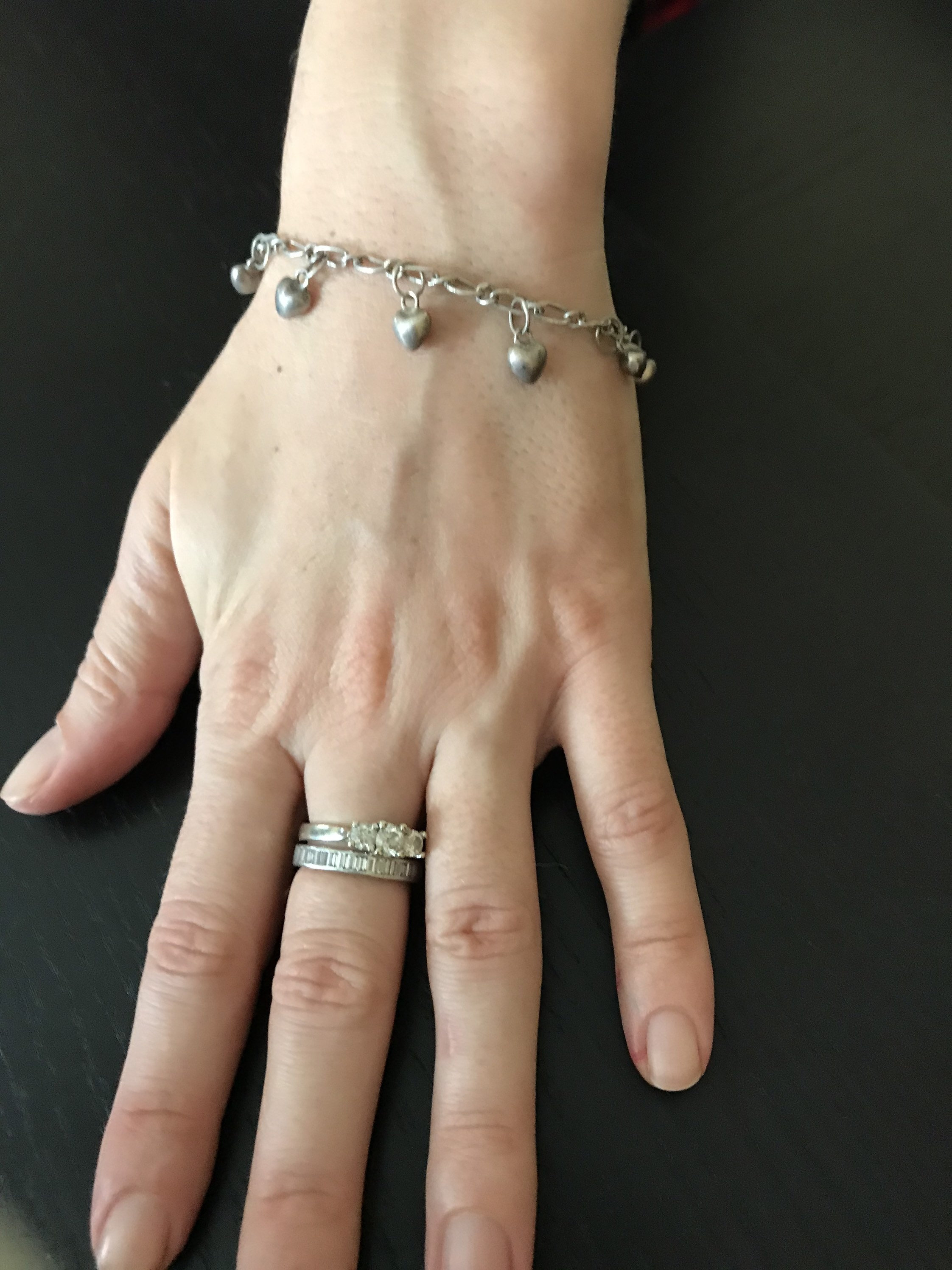 Sterling Silver 925 HK Bracelet Vintage Art Deco Bracelet