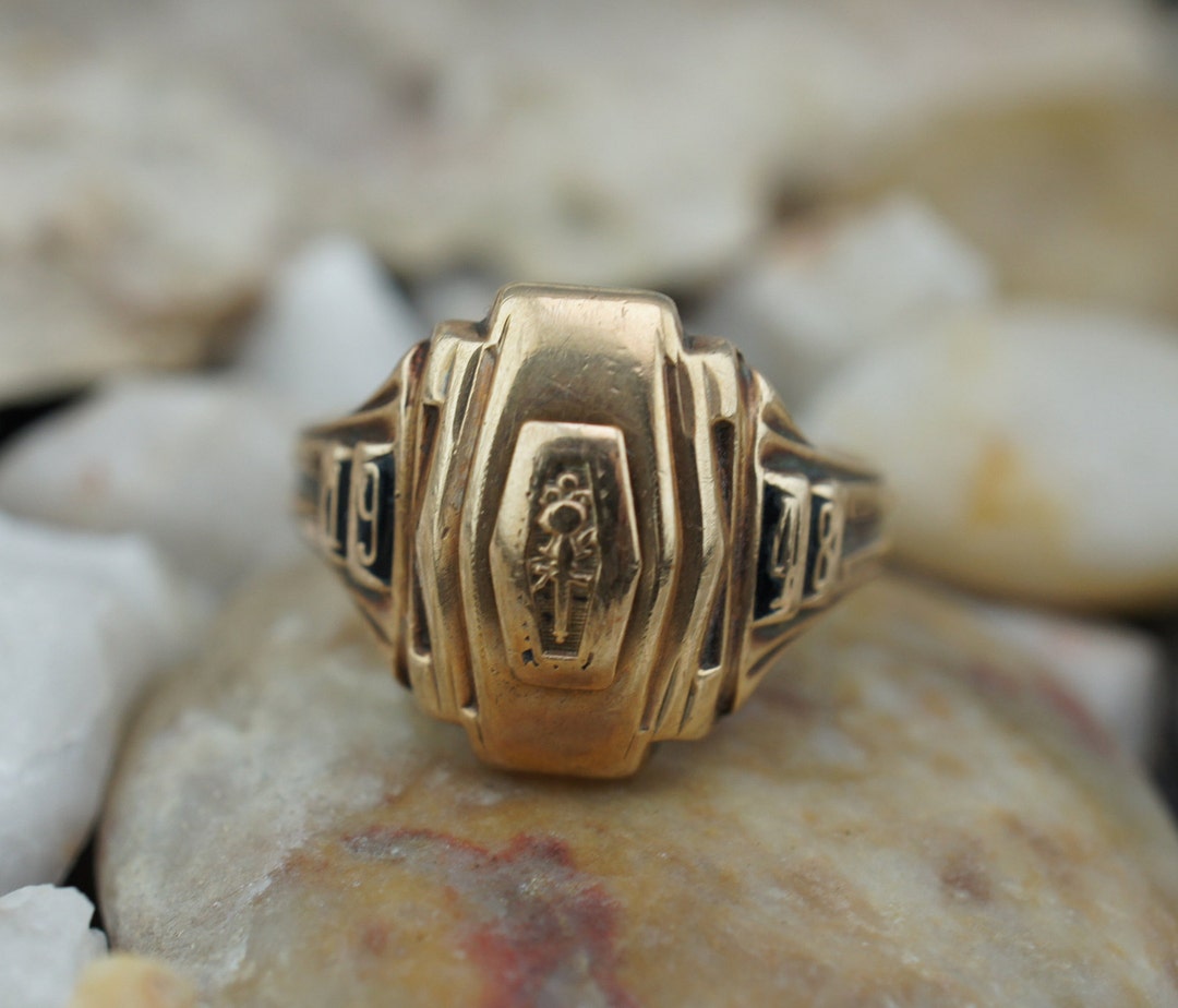 某メーカー Jewelry Deco Art Vintage Balfour GTM 1948 Gold Yellow 10k アクセサリー