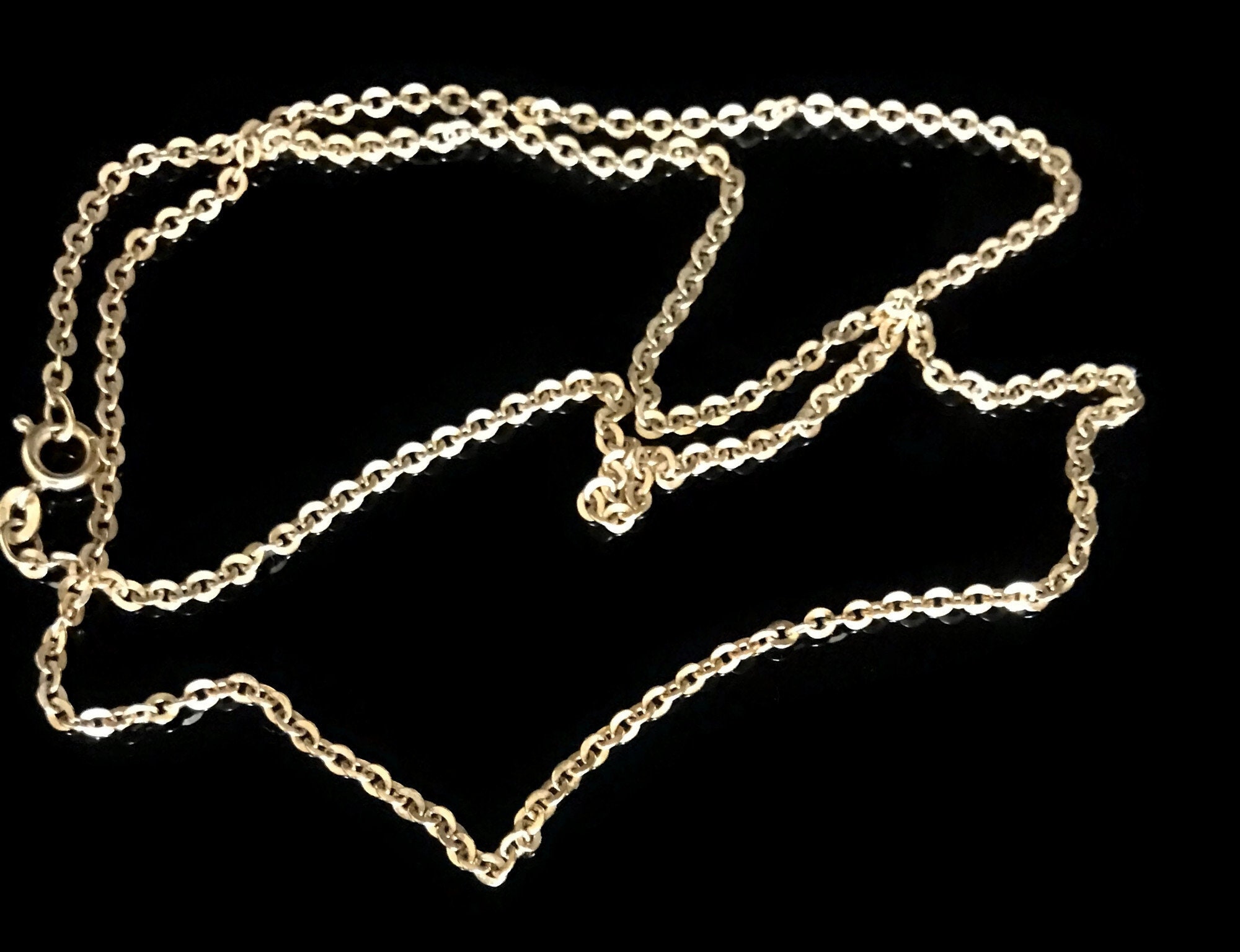 Solid Gold 750 18K Yellow Gold Necklace 