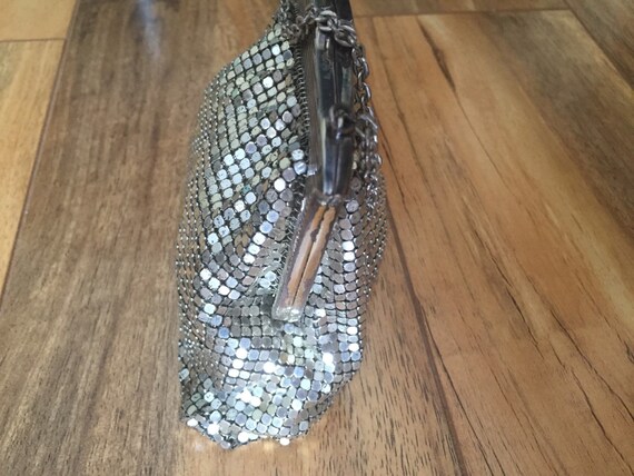 Mesh Whiting And Davis Co Bag Made in USA Silver … - image 3