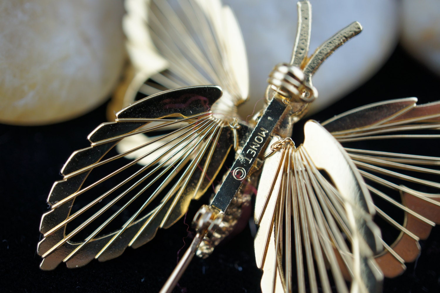 Marque Page Métal Avec Papillon 3D Et Pendentif Verre - Cadeau Femme Délicat, Boîte Cadeau Kraft Incluse