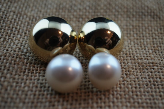 Art Deco Jewelry  Earrings Vintage pierced stud e… - image 3