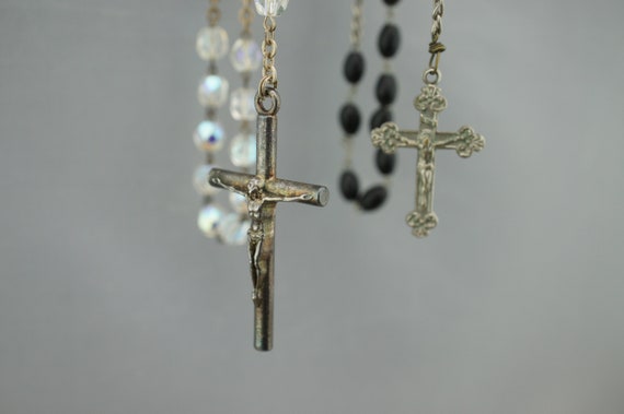 Vintage Rosaries Chain Necklace Jewelry Religion … - image 1