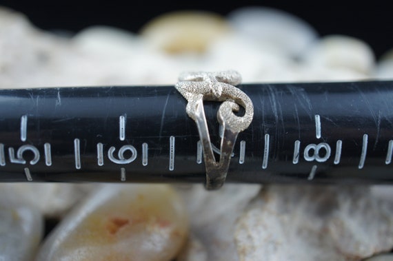 925 Ring Sterling Signed LT Thailand Size 7 Letter H Estate