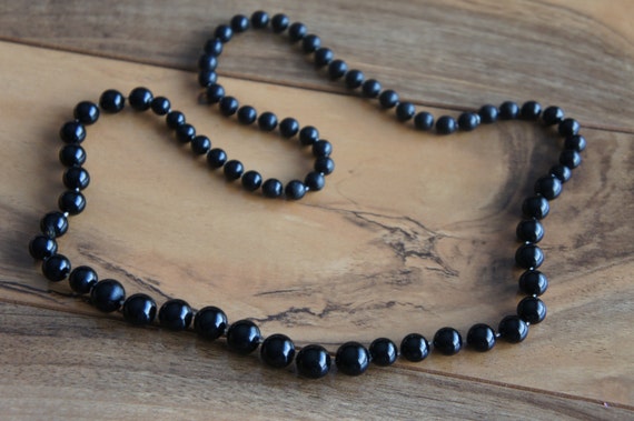 Vintag Necklace  Jewelry Gift Souvenir Stone  Bla… - image 5
