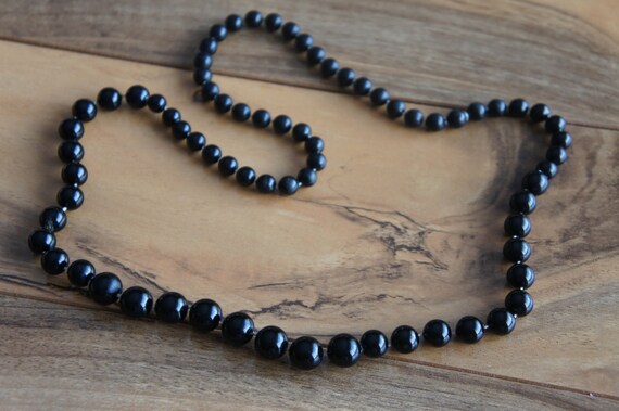 Vintag Necklace  Jewelry Gift Souvenir Stone  Bla… - image 4
