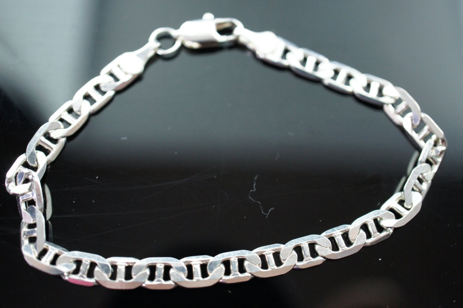 Vintage Art Deco Bracelet Sterling Silver MD28V Silver Vintage Art Deco Bracelet Sterling Silver MD28V Silver