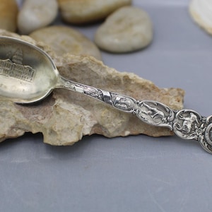 Vintage Sterling Silver 925 Antique Denver State Capitol Spoon - Souvenir of Colorado - Teaspoon Size Serving, Flatware, Tableware X180