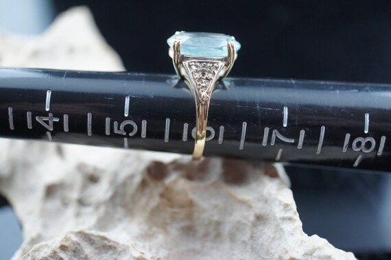 Vintage Solid 14k Yellow  Solid  Gold Ring light … - image 5