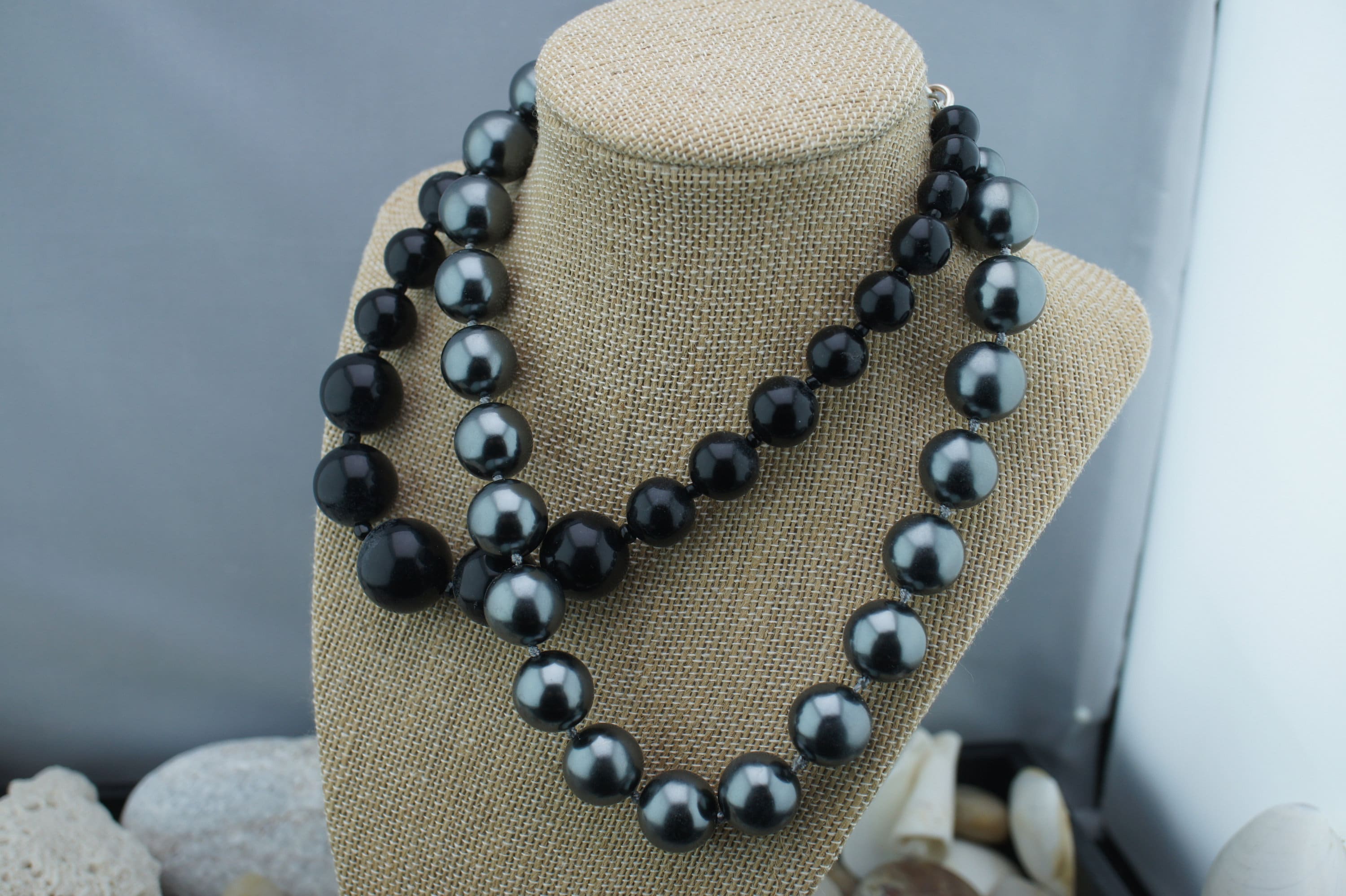 Carolee Black Pearl Necklace - Etsy
