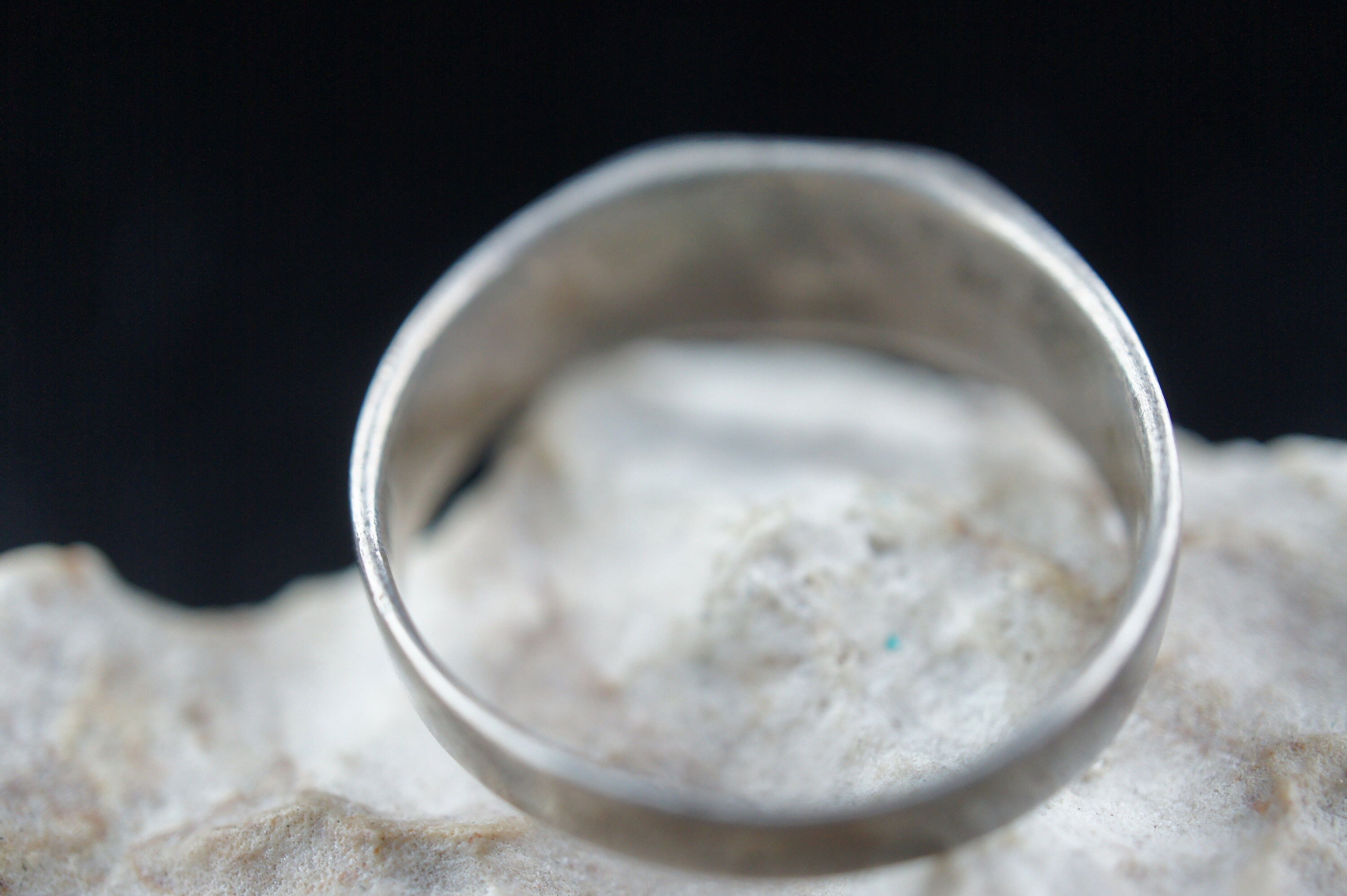 925 Ring Estate Vintage Smooth Design Band Jewelry Sterling Silver Ring ...
