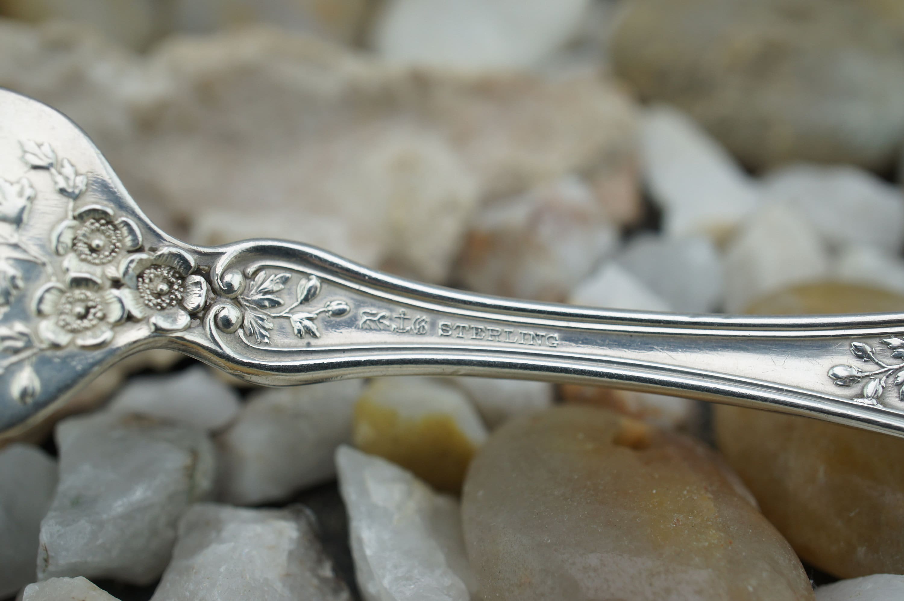 Gorham 925 ヴィンテージ スターリングシルバー サービングフォーク