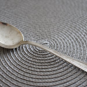 Vintage Sterling Silver 925 Dessert Soup Spoon Antique Gorham Strasbourg 6 1/4&#39;&#39; Serving Spoon 36g Pat Flatware  HST1