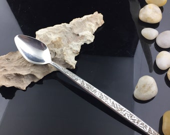 Vintage International Zilver Sterling Zilver 925 Fabrikant Status 1965 Patroon Valencia Theelepel Zilverwerk 1 stuk Bestek