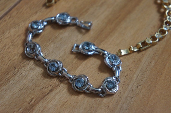 Vintage Jewelry Bracelet Set , Stone,shell,cz,rhinestones ,aurora Borealis , Filigree, Size 6 In, 5 1/2 In, F-029 - Etsy Vintage Jewelry Bracelet Set , Stone,shell,cz,rhinestones ,aurora Borealis , Filigree, Size 6 In, 5 1/2 In, F-029 - Etsy
