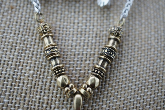 Necklace Chain Pendant Vintage Art Deco Silver To… - image 6