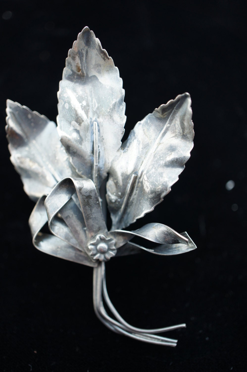 Circa Elegant Art スターリングシルバー 925 リーフ リボン付き