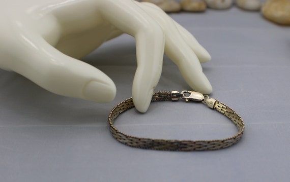 Vintage Art Deco 925 Bracelet GLO Italy Jewelry Sterling