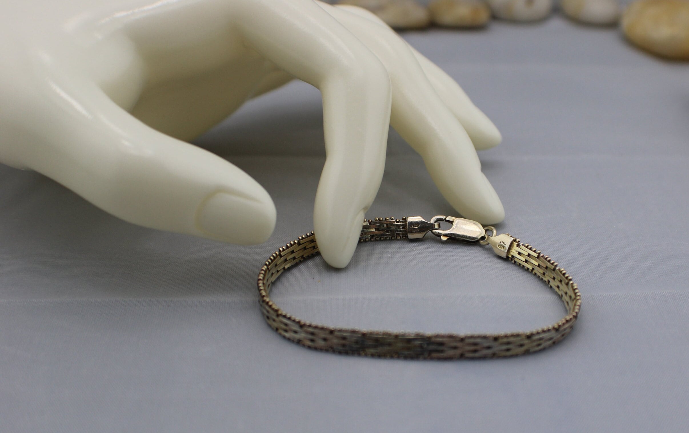 Vintage Art Deco 925 Bracelet GLO Italy Jewelry Sterling Vintage Art Deco 925 Bracelet GLO Italy Jewelry Sterling
