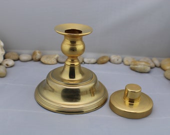 Vintage Candle Holders Candle Bar Candlestick Vintage Brass Gold Tone Stick Holder 4 3/4" Tall GG