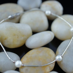 Vintage Art Deco bracelet Native American&#39;s Jewelry Navajo Chain with Sterling Silver 925 Tubes small seed natural mother pearl  d206