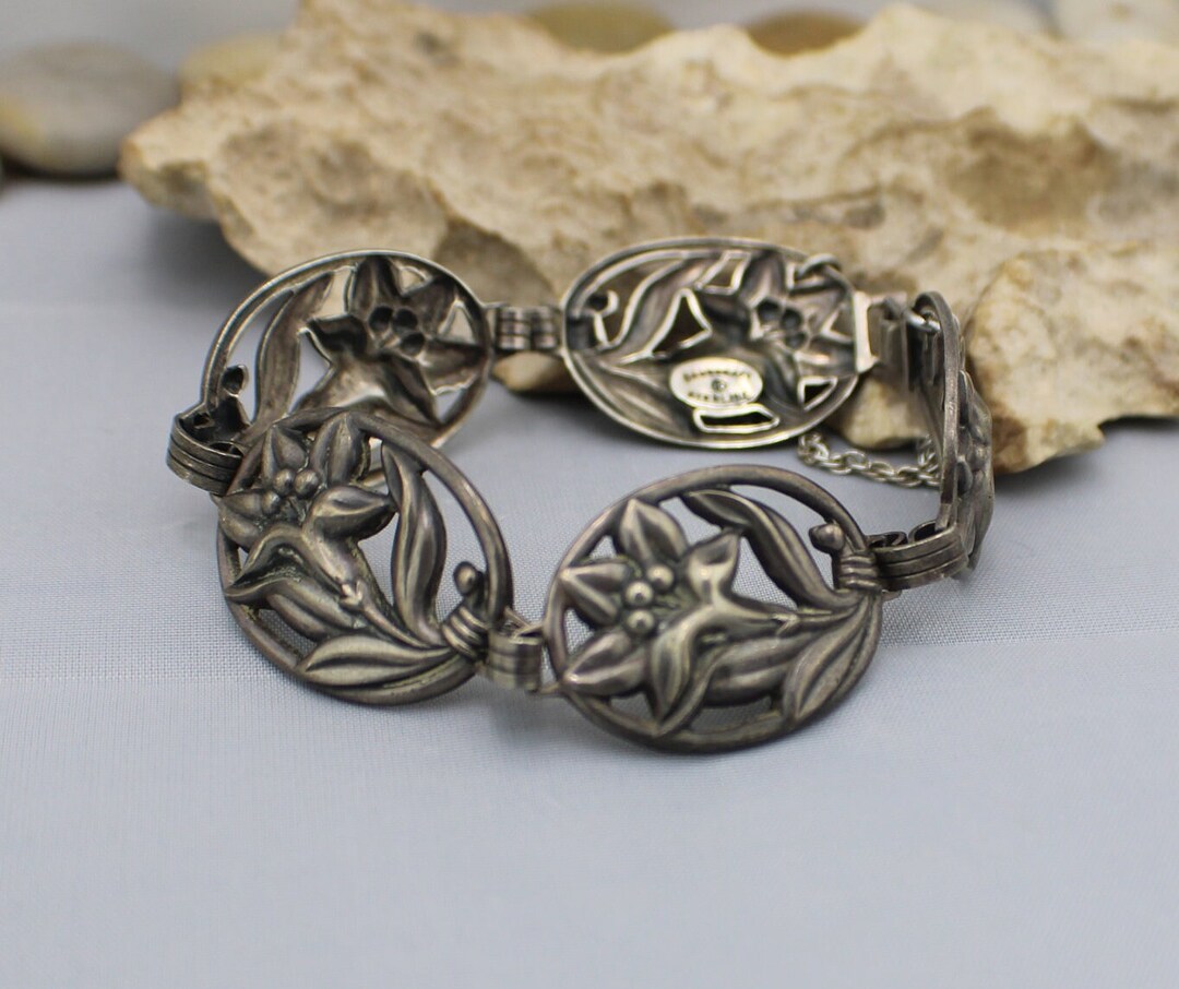 Danecraft R Sterling 925 Bracelet Silver Vintage Art Deco Bracelet