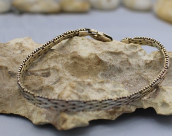 アクセサリー VINTAGE ITALIAN 925 SILVER BRACELET Vintage Italian Silver 925 Italy Chain Unisex Bracelet 8