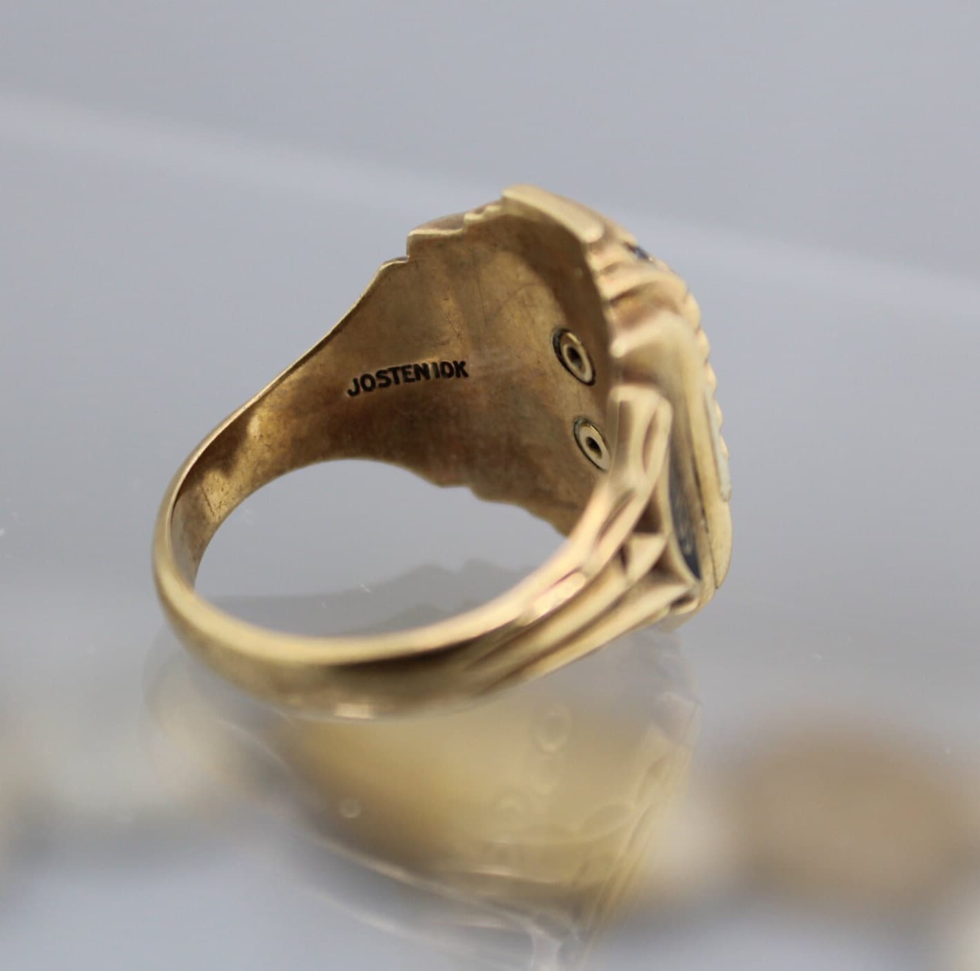 10K Solid Gold Yellow Josten 1956 High School Class Northridge