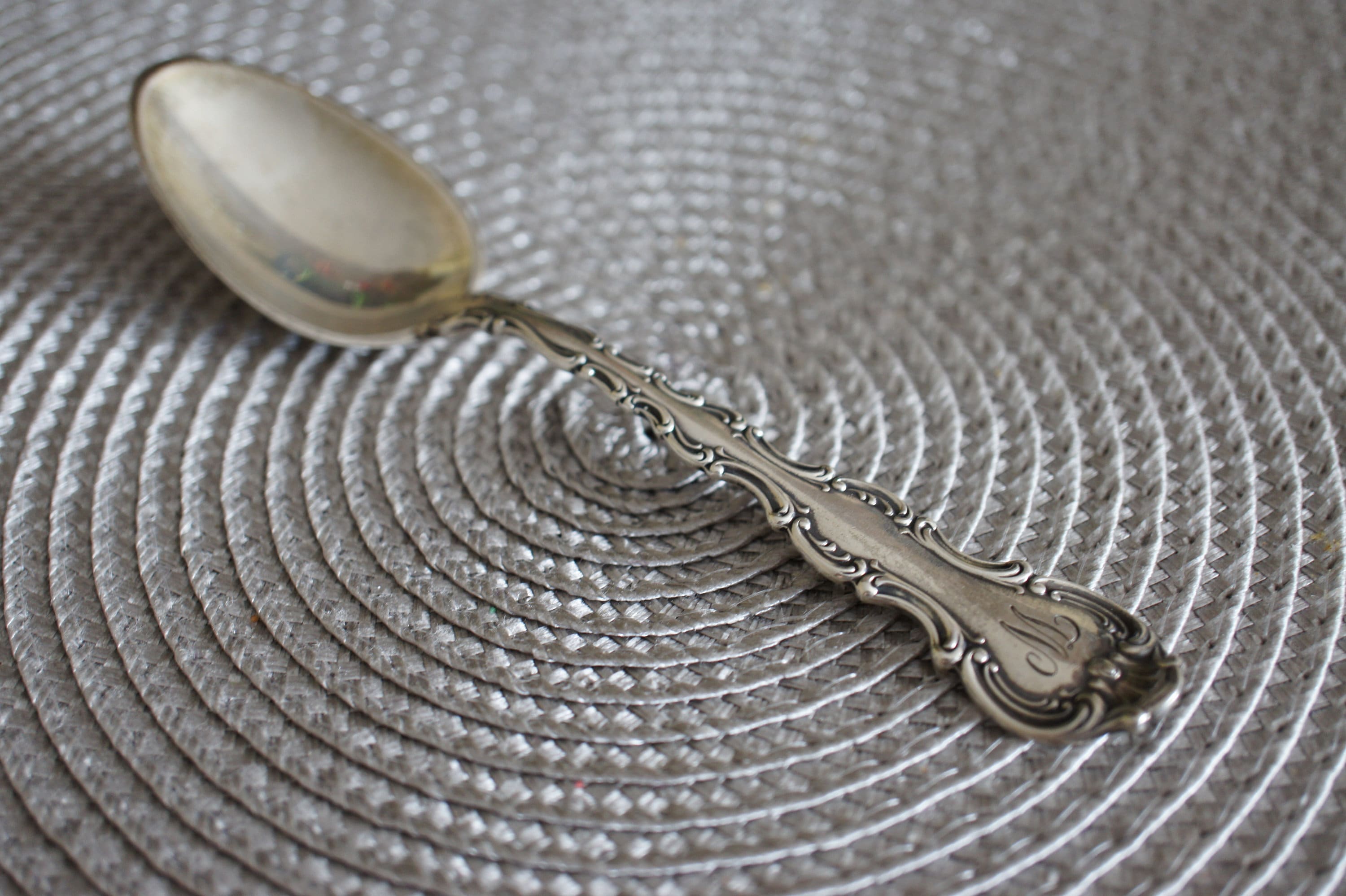Vintage Sterling Silver 925 Tea Spoon Antique Gorham Strasbourg 5