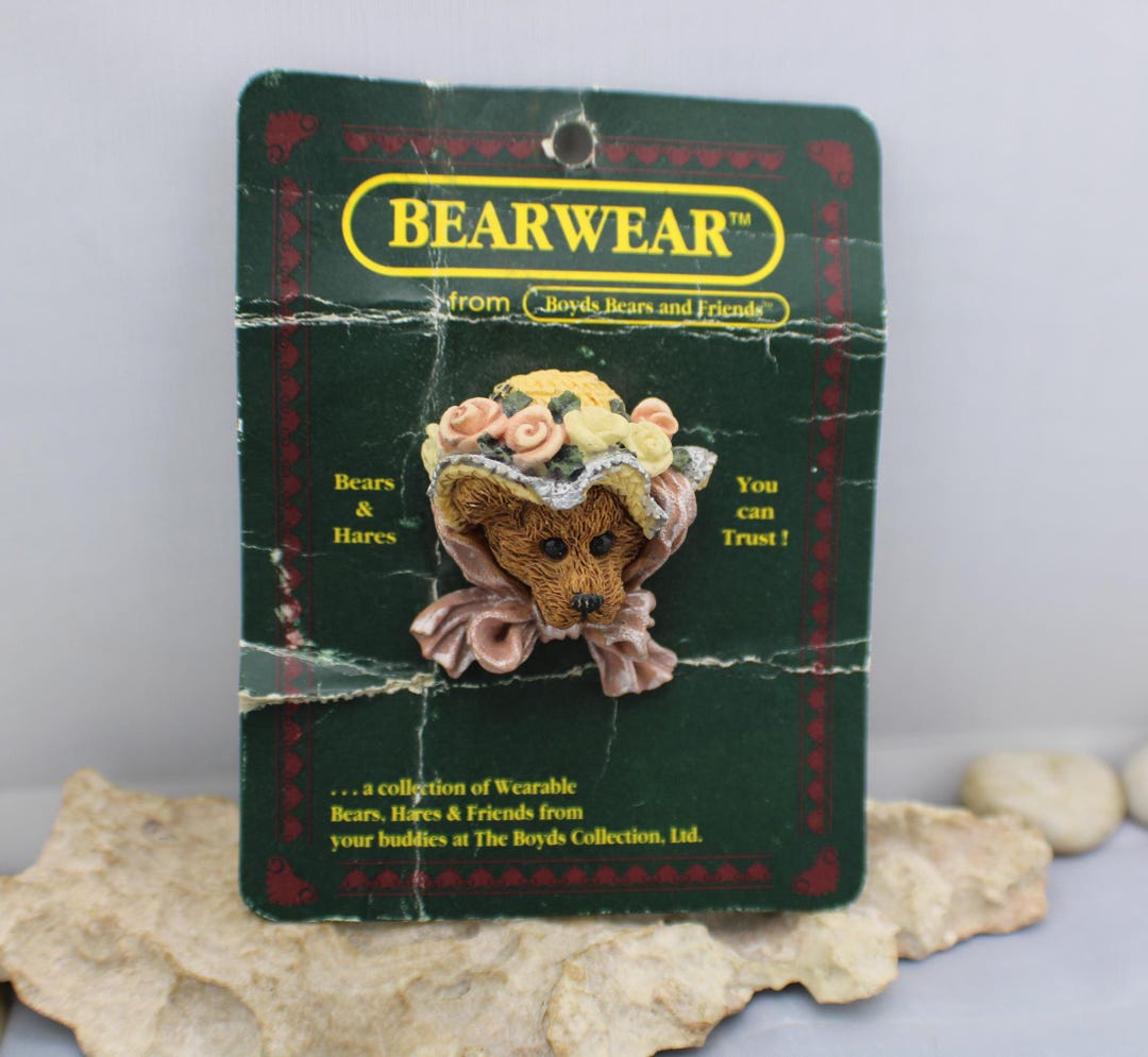 Bearwear Collection, Boyds Bears and Friends, Pin Brooch Bailey Spring ...