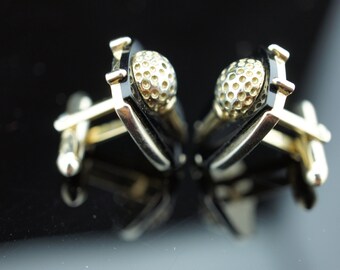 Boutons De Manchette Vintage Swank - Simili Cuir Noir - Homme - Modèle XU-38