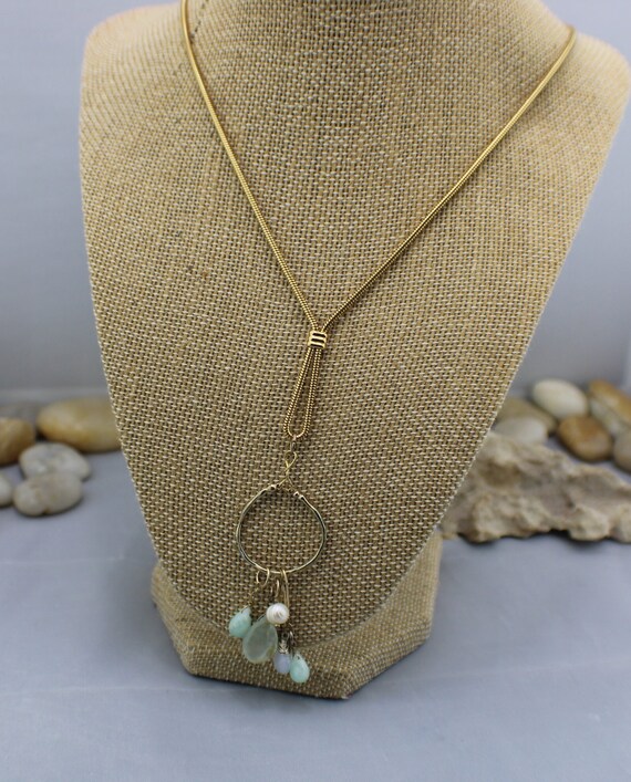 Lot De 2 Pendentifs Vintage Avec Décor Pierres - Occasion En Bon état