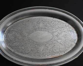 Vassoio Da Portata Rotondo In Argento - Diametro 32 Cm, Antigraffio - Foto 2