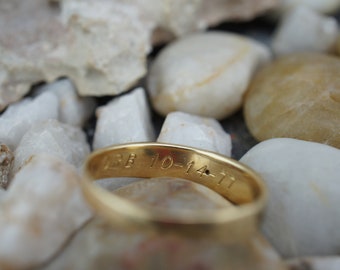 Solid Yellow Gold 14K JTC 969 Made by Zales Engraved Ornament