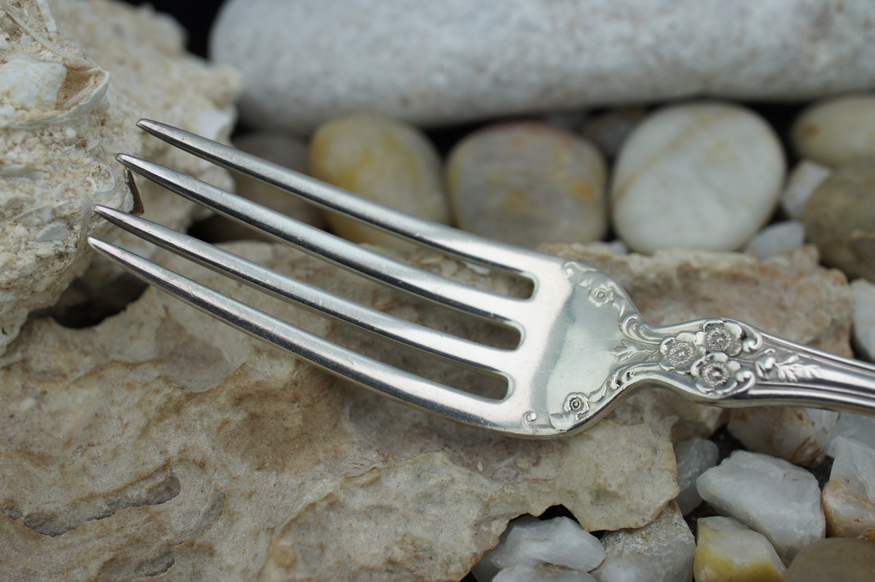 GORHAM ヴィンテージ スターリングシルバー フォーク Gorham 925 ヴィンテージ スターリングシルバー サービングフォーク