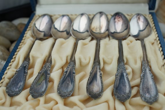 Tea/coffee Spoons 830S NM Norway Set Vintage Sterling Silver