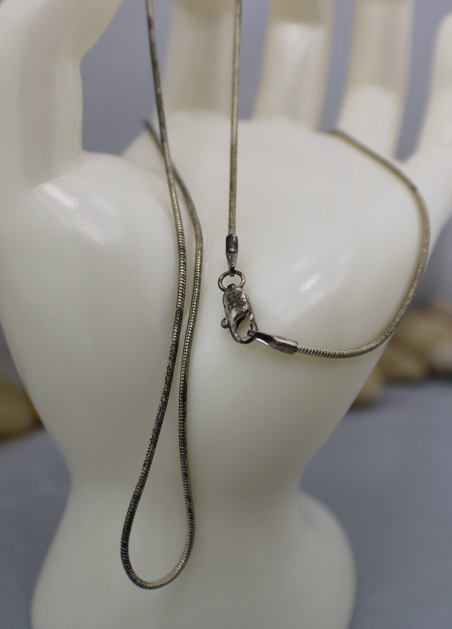 Collier Chaîne Serpent En Argent Massif 19 Grammes – Bijou Ancien Occasion