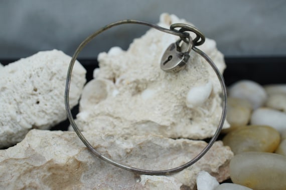 925 Sterling silver handmade bangle solid 925 bra… - image 4