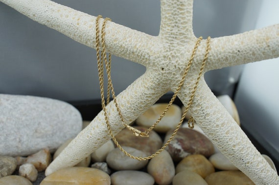 Solid Gold 14k Italian Twisted Design Chain Neckl… - image 5