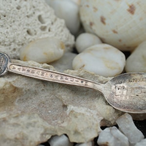 Vintage Sterling Silver 925 TH Marthinsen Norway Sterling Spoon Vatican Pavilion w Pieta 4&quot; World&#39;s Fair STH