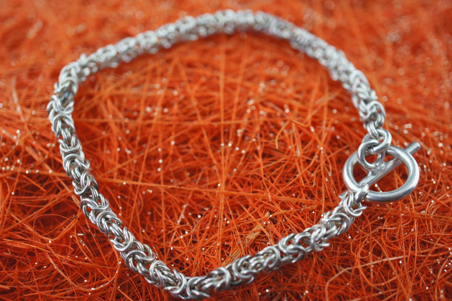Vintage Art Deco Bracelet Sterling Silver 925 Byzantine Bracelet 