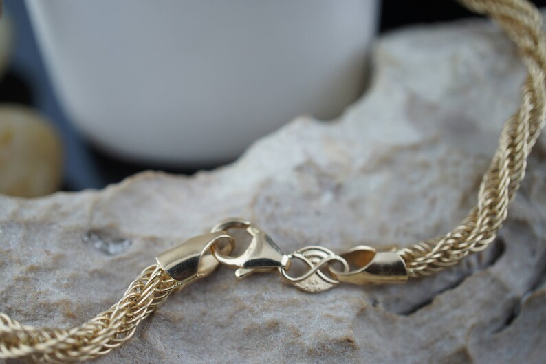 SOLID GOLD 14k EG Peru 14K Gold Rope Chain Necklace 10.1 Grams Etsy